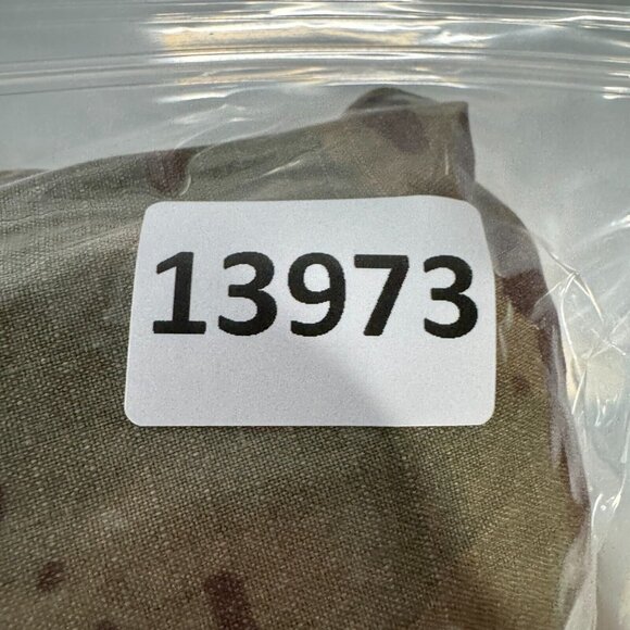 Army Combat Uniform Coat Mens L Jacket Brown Green Camo Flame Resistant FR - Picture 10 of 10